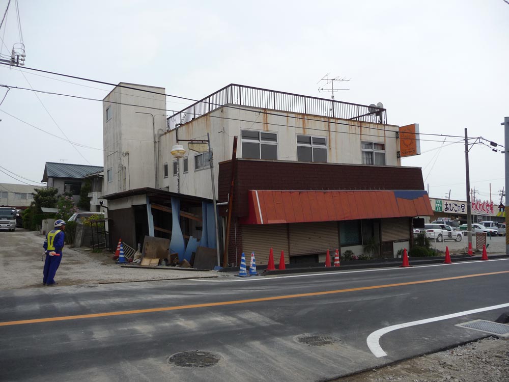 我孫子市布佐地区の液状化現象