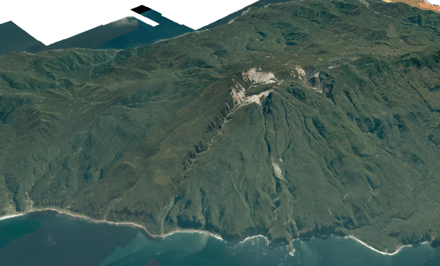 知床硫黄山の3D画像