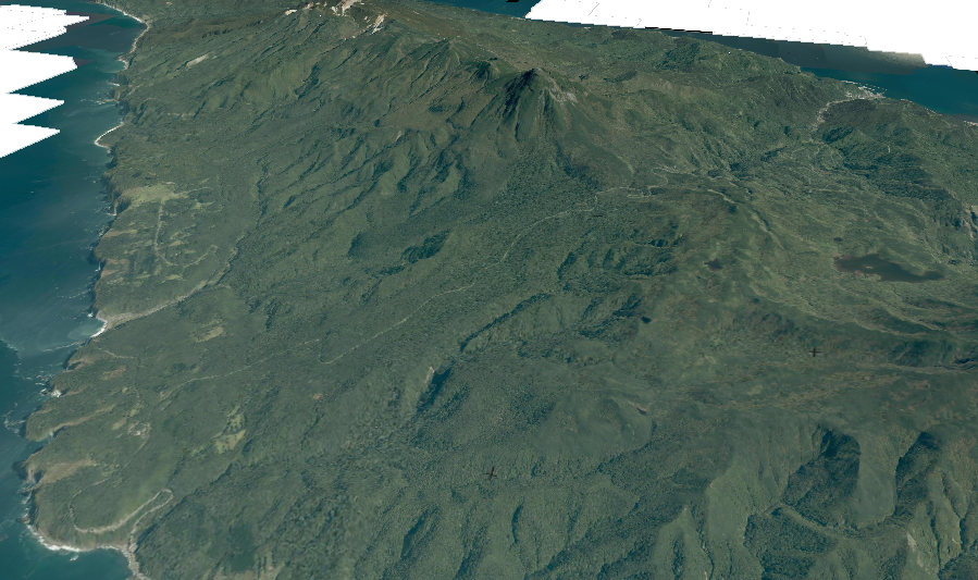 知床硫黄山の3D画像
