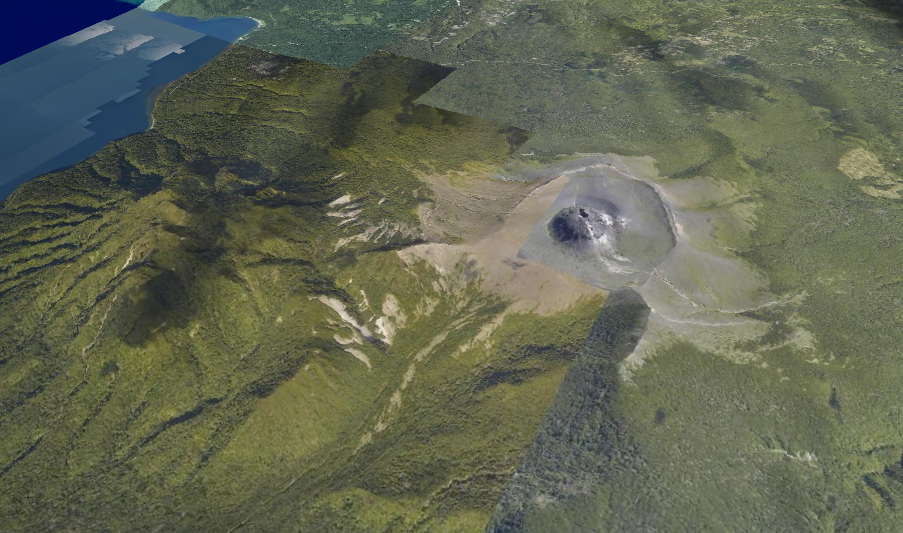 樽前山の3D画像