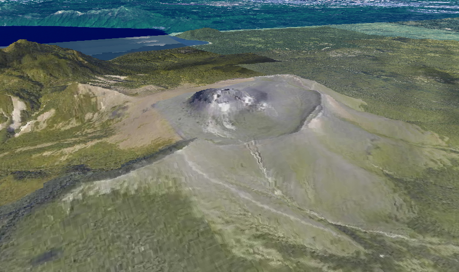樽前山の3D画像