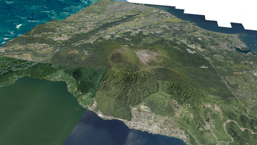有珠山の3D画像