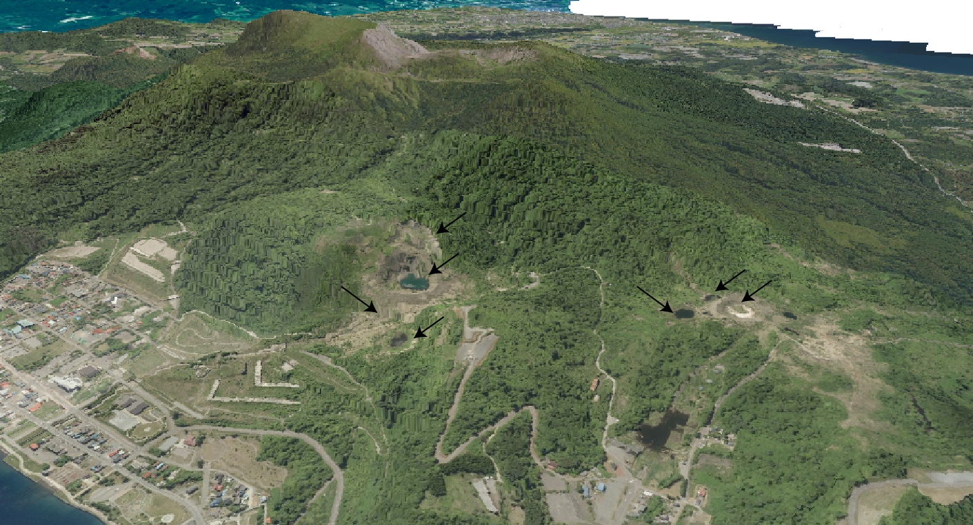 有珠山3D画像