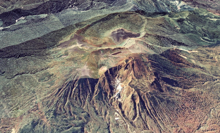 秋田駒ヶ岳の3D画像