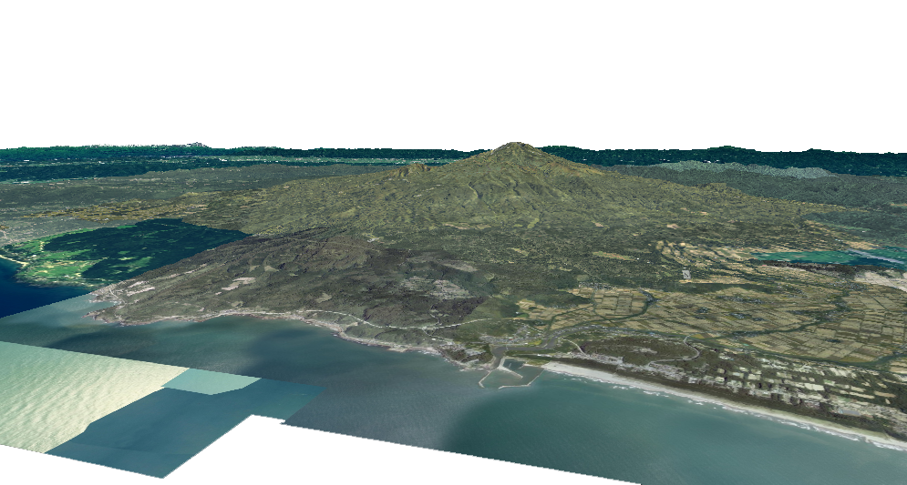 鳥海山の3D画像
