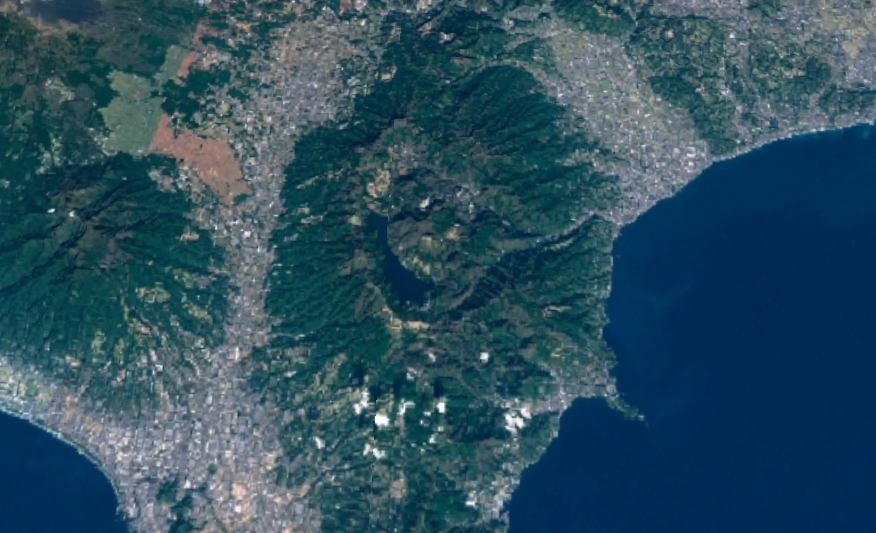 箱根山の3D画像