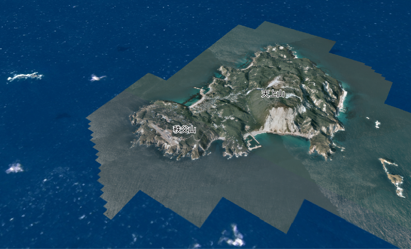神津島の3D画像