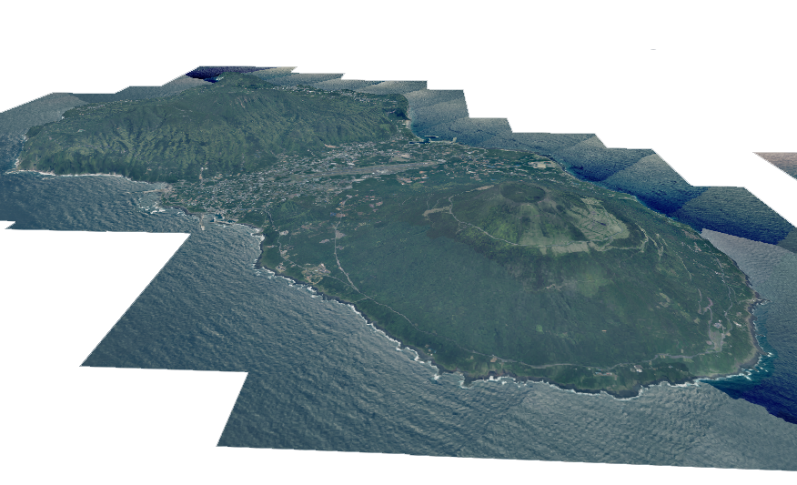 八丈島の3D画像
