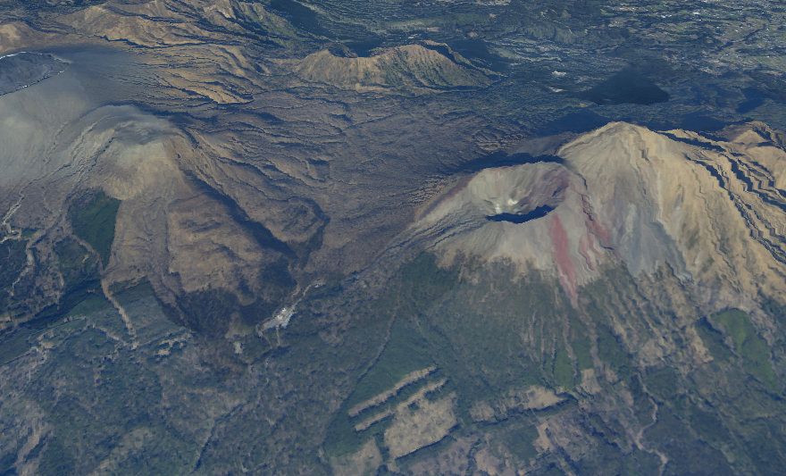 霧島山の3D画像